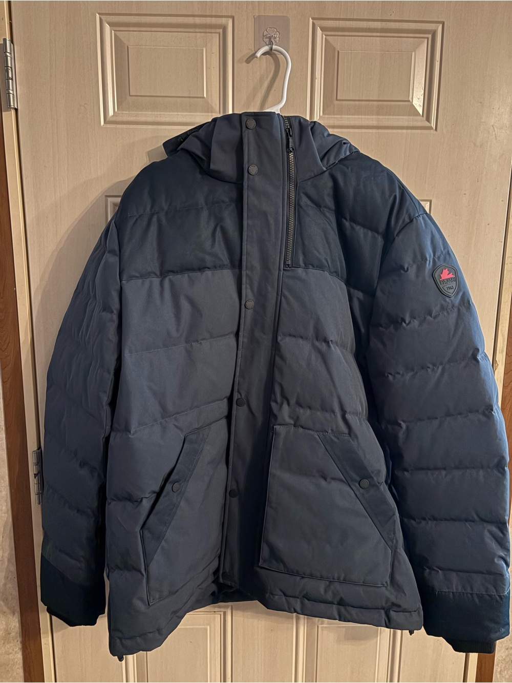 Pajar Canada Down Parka Men’s 2XL Navy Puffer Duck Down Removable Hood